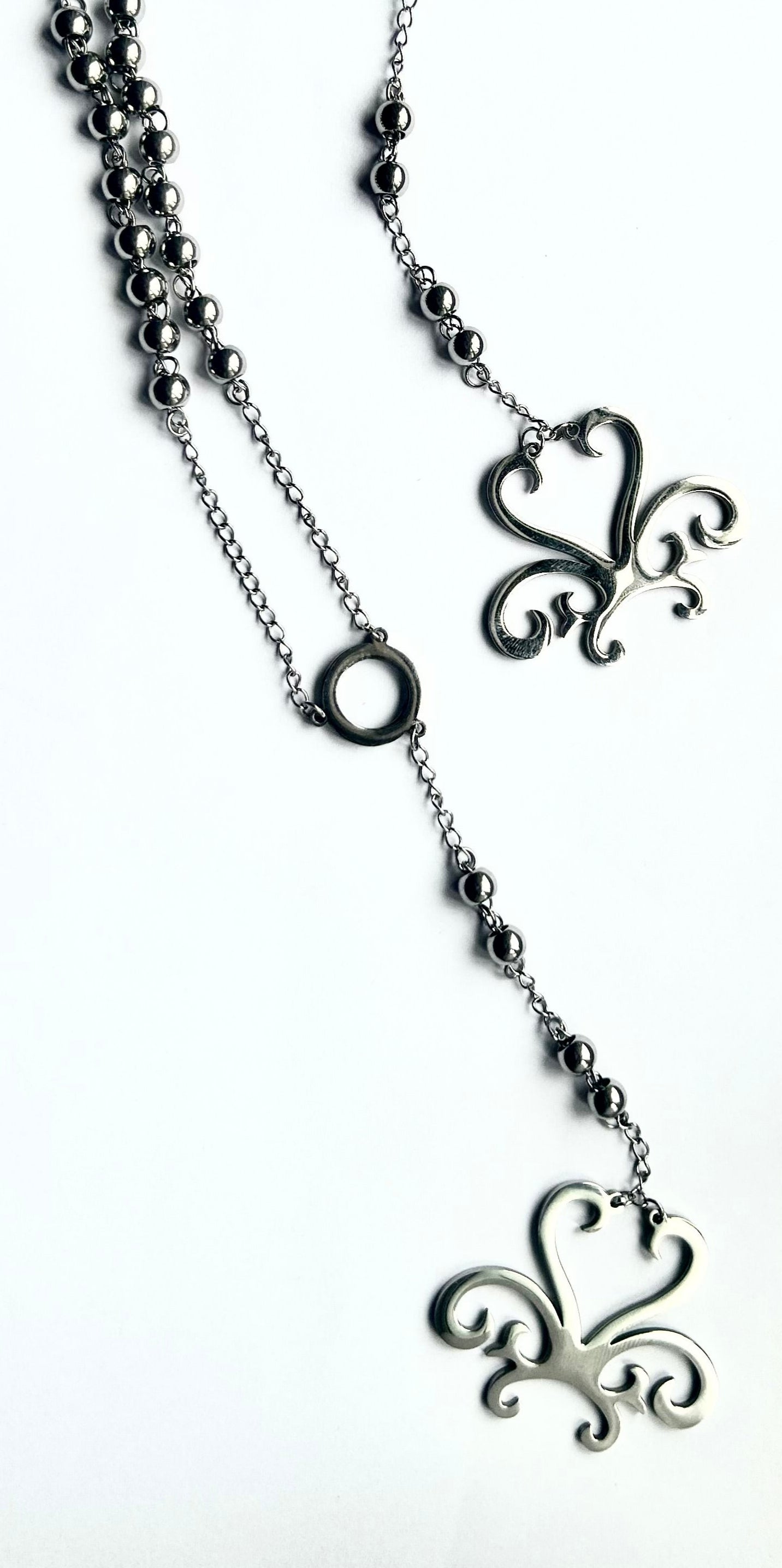 Silver Rosary